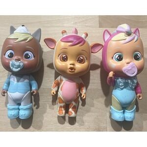 Lot of 3 CRY BABIES MAGIC TEARS 5" baby dolls